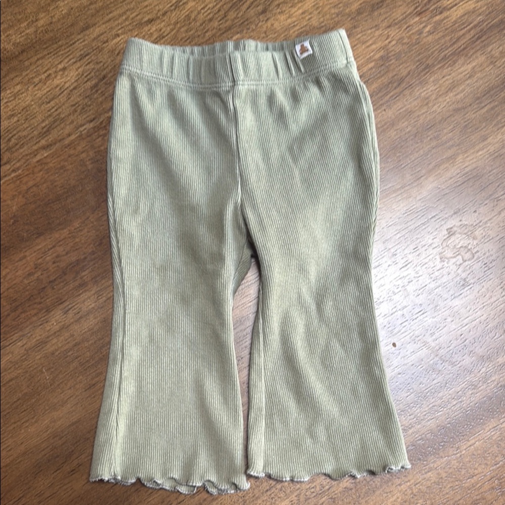 GAP Green Knit Leggings Elastic Waist